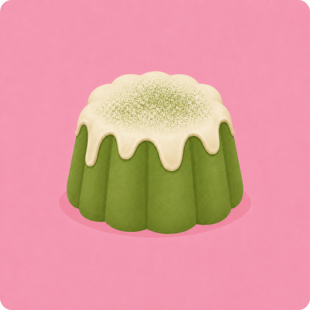 Illustrazione di Mini torta Matcha e Banana 🍌🍵