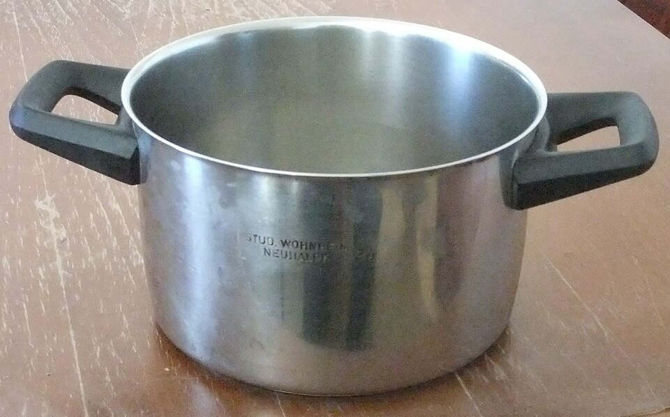 Pentola capiente per la bagna