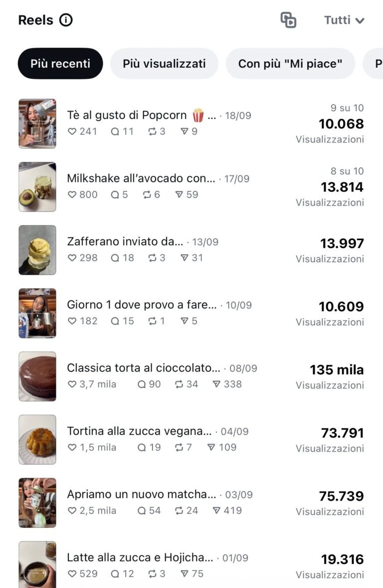 Reel di settembre